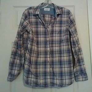 Womens Weatherproof Vintage plaid cotton shirt